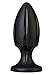 Doc Johnson Platinum Premium Silicone - The Rocket - Anal Toy with Suction Cup Base - Butt Plug - Black
