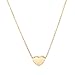 Spinningdaisy Simple Heart Necklace Gold Plated