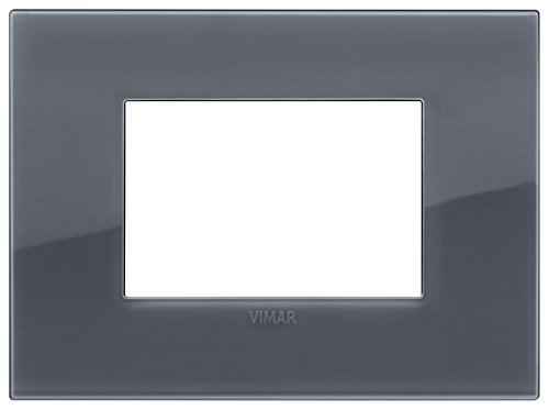 VIMAR 19653.61 Plaque Classique, Gris fumé, 3 modules