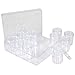 Everything Mary 12-Jar Bead Organizer – Clear Storage Box for Diamond Painting, Jewelry, Craft Beads & Small Supplies – Includes Screw-Top Jars for Diamond Art, DIY & Travel Use
