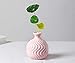 GeLive Ceramic Ikebana Vase, Flower Arrangement, Decorative Bud Hydroponics Container, Reed Diffuser (Colorful 4 Pack)