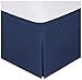 Bed Maker’s Never Lift Your Mattress Bed Skirt, Designed for Box Spring Beds, Split Corners, 14 Inch Drop Length, Queen, Navy