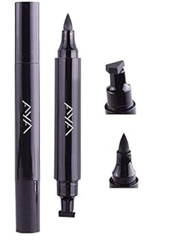 AYA Dual Eyeliner Pen And Winged Stamp, Black