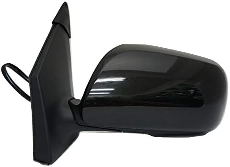 Zebra Side Exterior Mirror for 09-13 Corolla, Driver Side, W/Power, Heated, Gloss Black Cover (USA/Japan Built)
