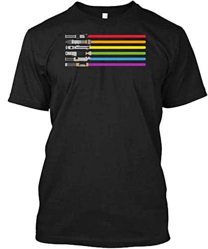 rainbow lightsaber shirt