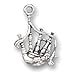 Corinna-Maria 925 Sterling Silver Musical Instrument Bagpipe Charm