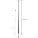TV Antenna, Extendable Telescopic with 3-Segment Extendable Rod/Standard Coaxial Connector and Impedance-Signal Optimizer (DTA102)