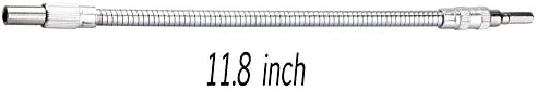 11.8 Inch Metal Flexible Screwdriver Extension Drill Bits- THREE TO ONE Drill Bit Holder Shaft Connecting Link for Electronic Drill Connection pack of 1