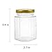 12 pack 4 oz Clear Glass Jam Jars for Jam,Honey,candies,sauce,Baby Foods,Jelly Wedding Favors,DIY Magnetic Spice Jars（Comes with gold lids）