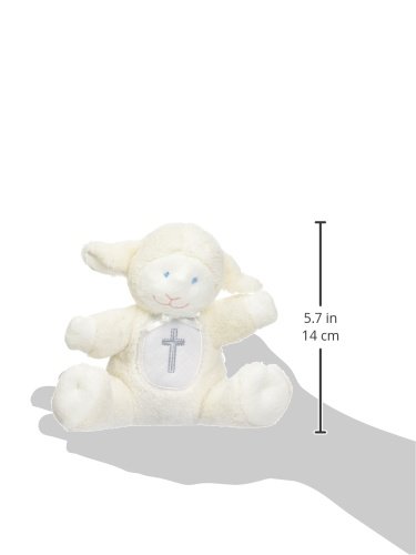 Mary Meyer Christening Plush Rattle, Lamb