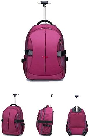HBHJG Super Lightweight Business Travel Wheeled Rolling Laptop PC Tablet Computer Trolley Backpack Suitcase Hand Luggage Cabin Approved Bag Case Organiser With Overnight Compartment