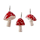 Estmy Vintage Cute Mushroom Decorative Shower