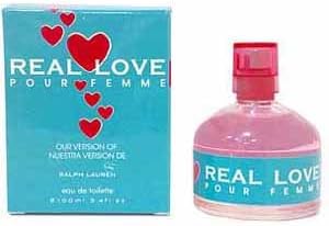Eurolux Real Love pour Femme eau de toilette, our version of Ralph Lauren Love, for Women, 100ml 3.4 Oz