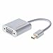 CableCreation Mini DP to VGA Adapter 1080P, Mini DisplayPort (Thunderbolt 2) Cord Compatible with Mackbook Pro/Air, iMac, HD Monitors, Projector, Surface Pro. White