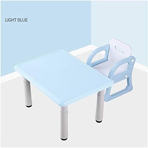 Chaxia 子ども用テーブル 椅子セット 子供用おもちゃのテーブル チェアー セット 子 食べる 学習 ゲームをする テーブルと椅子セット 丈夫 強い ベアリング 利用できる2色 Color Blue