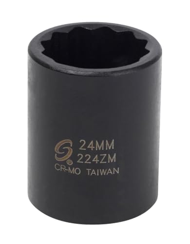 SUNEX 224zm 1/5,1 cm Drive réaliser 12 pans Douille à impact