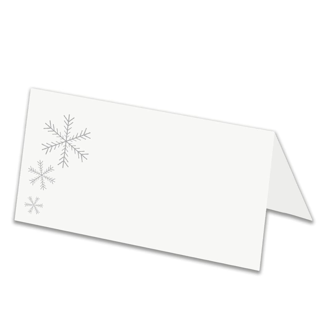 Place Cards - 40 Name Pack - Christmas, Wedding Reception, Birthday, Anniversary Dining Table Decorations - Blank Guest Settings - Decorative Placement Tags - Beautiful Party Décor, Lunch Dinner Set