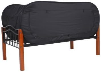 Privacy Pop Bed Tent (Twin Bunk) - BLACK by Privacy Pop