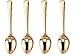 HIC Gold Plated Demi Spoon - Set of 4