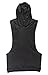 Moge Mens Sleeveless Hoodie T-Shirt Hooded Tank Top Cotton Hoodies Tee