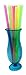 Extra Large Plastic Straws, Great for Smoothies, Extra Wide Straws With Mammoth 1/2 Inch Diameter, Neon Colors, Bulk Smoothie Shake Straws - 200 Pack - Variable Lengths (1, 12 inch)