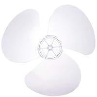 IEFIEL 3 Leaves Plastic Fan Blade Replacement for 12 Inch Pedestal Fan Stand Fan Table Fan Clear One Size