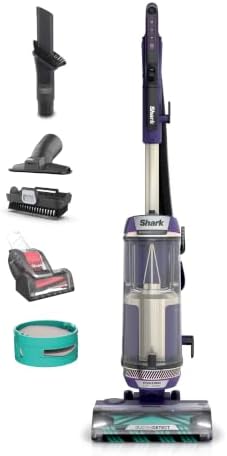 Shark PowerDetect Upright Vacuum, HEPA Filter, Lift-Away, Eggplant, AZ4002 | DuoClean Detect, Dirt, Edge, Floor & Direction Sensors, Powerful Suction for Pet Hair Pickup, No Hair Wrap, Odor Neutralizer
