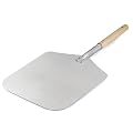 Tesion Aluminum Pizza Peel 12-Inch x 14-Inch with Wood Handle kitchen supply oven accessories for homemade pizza
