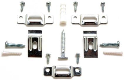Complete Set SECURITY HANGER HARDWARE Brackets for Art Picture Frame Mirror Secure Safe Hanging Installation with FREE Wrench by ART DISPLAY SYSTEMS