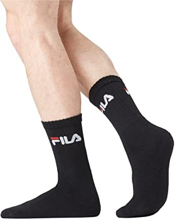 Chaussette Homme Coton - Lot de 6 - Chaussettes Sport Homme, Ajustement Parfait & Respirantes, Taille 39/42 - Noir