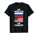 My Heritage My Country Russian American Russia Flag