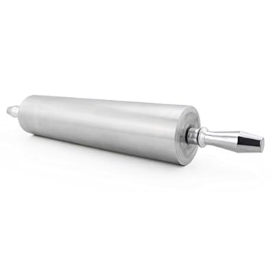 New Star Foodservice 37524 Extra Heavy Duty Restaurant Aluminum Rolling Pin, 18", Silver