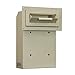 ProtexSafe Through Door Drop Box (WSS-159)-Off white, for Keys, car remotes, Cash, Checks and envelopes, Metal Baffle,Pre-drilled mounting Holes,Double Steel Door,Adjustable Metal Frame