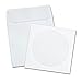 Quality Park CD/DVD Envelopes, 4-7/8 x 5 Window CD/DVD Media Sleeves, Ungummed Flaps for Storage and Filing, 24 lb. White Wove, 100/Box (62903)