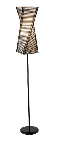 Adesso 4047-01 stix floor lamp, black