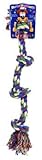 Dog Life 4-Knot Rope Dog Toy, Multi-Color - Large, 29 Inch