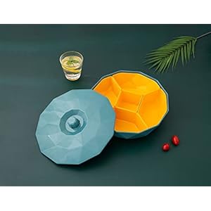 feichang Nordic Home Woonkamer Creatieve Divisie Fruit Dienblad met Deksel Gedroogde Fruit Box Candy Gout Snack…