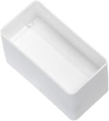 EUROPLAST 110x55mm Rectangular Flat PVC Duct Connector with Non-Return Damper view 4