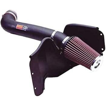 K&N Cold Air Intake Kit with Washable Air Filter:1999-2004 Jeep Grand Cherokee, 4.7L V8, Black HDPE Tube with Red Oiled Filter, 57-1513-1