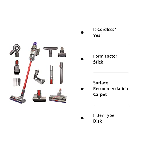 Dyson V11 Animal+ Cordless Red Wand Stick Vacuum Cleaner with 10 Tools