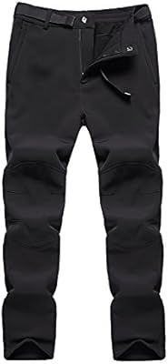 benboy women's outdoor waterproof windproof fleece slim cargo snow ski hiking pants