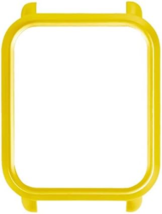 ChainSee Colorful PC Edge Case Cover Protect Bumper Shell for Xiaomi Huami Amazfit Bip Youth Watch (Yellow)