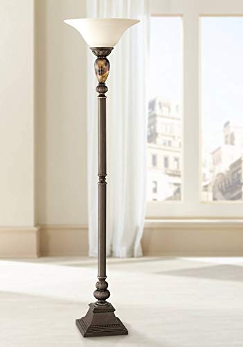 Kathy Ireland Mulholland 72" Torchiere Floor Lamp - Image 6