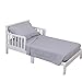 NoJo 3-Piece Toddler Sheet Set, Grey, 52