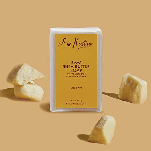 SheaMoisture Bar Soap For Body And Face For Dry Skin With Raw Shea