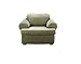 SureFit SF37655 Stretch Stripe Separate Seat T-Cushion Chair Slipcover - Two Piece Sofa Slipcover – Up to 40” Tall – Machine Washable, Sage