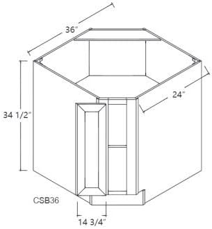 Amazon Com Glacier Corner Sink Base Cabinet Kitchen Dining