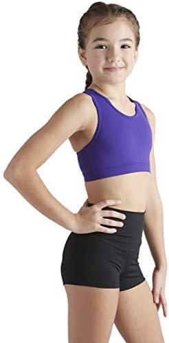 Girls Stylish & Supportive Basic Sports Bra with Integrated Bra Shelf Liner Dance, Gym, Yoga, Cheer!