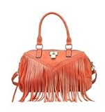 Rimen & Co. PU Leather Fringe Décor Tote Womens Purse Handbag RM-1975 RM-1976 RM-1977