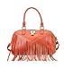 Rimen & Co. PU Leather Fringe Décor Tote Womens Purse Handbag RM-1975 RM-1976 RM-1977